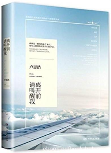 《离开前请叫醒我》卢思浩/友情、爱情、孤独和自我/epub+mobi+azw3